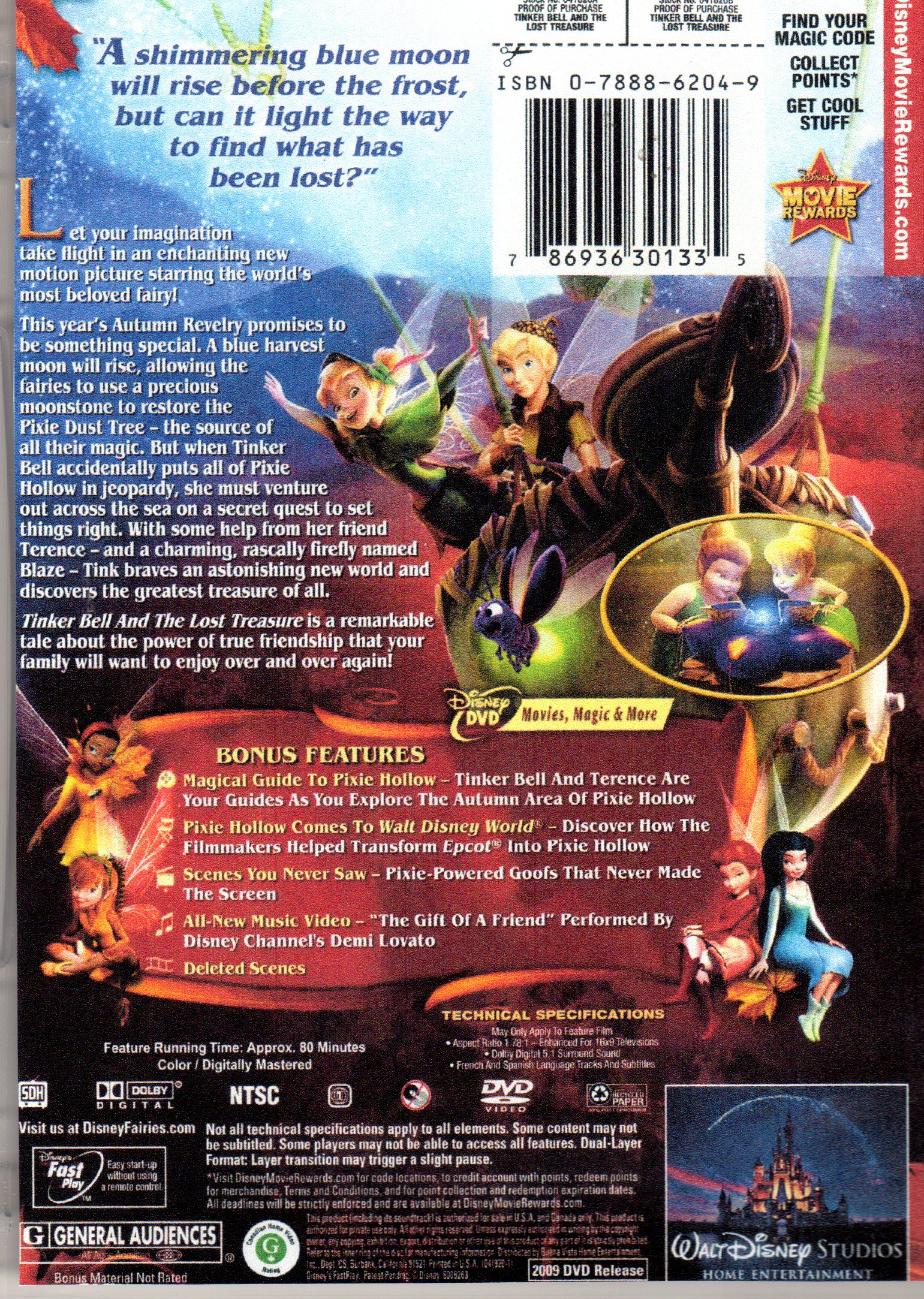 TINKER BELL AND THE LOST TREASURE” DVD: A Walt Disney animation. PRIVATE  COLLECTION. * 2 ITEMS MINIMUM FOR INTERNATIONAL ORDERS FROM USA. ONLY $  FEE PER ADDITIONAL ITEM SHIPPED. – Norberto Perdomo